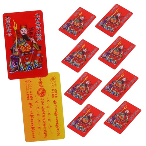 OSOLADY 10st Jahr Von Tai Sui Und Snake Chinesische Taisui-Karte Feng Shui Glückskarte Taisui-segenskarten Wächter- -Karte Glückliches Chinesisches Reichtumsgott- PVC von OSOLADY