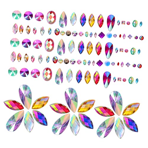 OSOLADY 300St Bohrer für Augenaufkleber Flatback-Strasssteine ​​zum Selbermachen Nailart-Ornamente Nagel Strass edelstein schmucksteine emlyn strass selber machen DIY-Maniküre-Dekore Acryl von OSOLADY