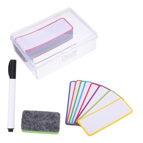 OSOLADY 54st Magnetisches Etikett Markierungen Kabel Magnetisches Whiteboard Trockenlöschtafel Magnete Etiketten Leerzeichen Magnetische Buchstaben Planke Magnetpapier Beschichtetes Papier von OSOLADY