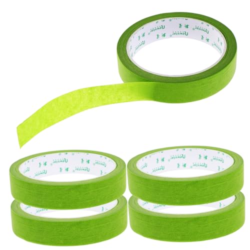 OSOLADY 5St Abdeckband verpackungsband transparent Einstiegsleisten für Autos klarer Türkantenschutz Maskenband Klebeband selbstklebend auto sprühband breites Klebeband Papier Green von OSOLADY