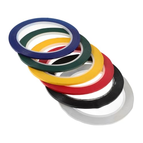 OSOLADY 6 Rollen Hochtemperatur Isolierband DIY Klebeband Papierbänder Kunst Kleiderband Abreißbares Klebeband Mehrzweckband Klebeband Weißes Kleidungsband Bänder Für Die Montage von OSOLADY