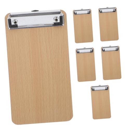 OSOLADY 6st Plankenklemme Low-profile-clip Low-profile-zwischenablage Office-dokumentenklammern Kleines Klemmbrett Gastserverplatine Klemmbretter Für Das Klassenzimmer Khaki von OSOLADY