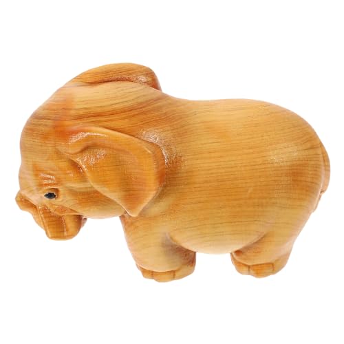 OSOLADY Chic Holz Elefant Orament Kleiner Festival Party Home Desktop Dekoration von OSOLADY