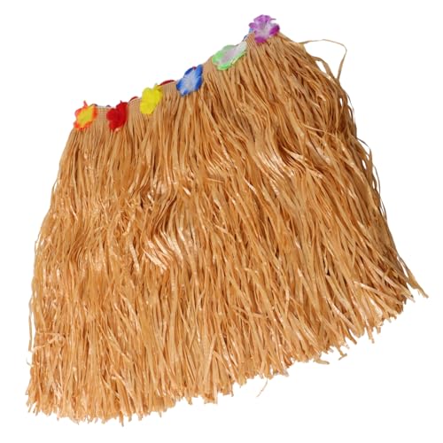 OSOLADY Hawaiianischer Hula Hawaiianischer Tischrock Luau-tischdekoration Hula-tischrock Hawaiianische Luau-Girlande Luau-partyzubehör Luau-Gras-tischrock Luau-tischrock Yellow Pp von OSOLADY