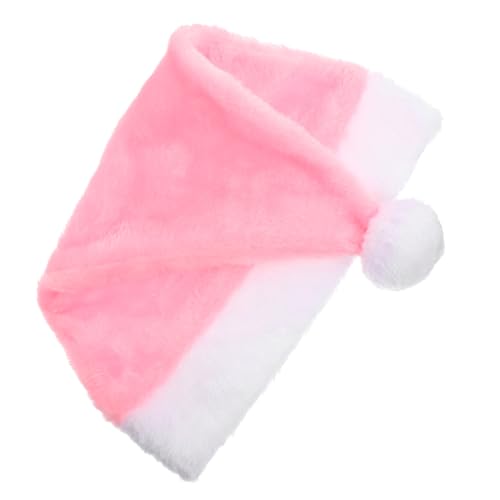 OSOLADY Plüsch-Weihnachtsmütze grüne Weihnachtsmützen Weihnachtsmütze rosa Kinder Hüte weihnachtsdeko weihnachtsgeschenke Weihnachtsmannmütze zu Weihnachten weihnachtskostüm liefert von OSOLADY