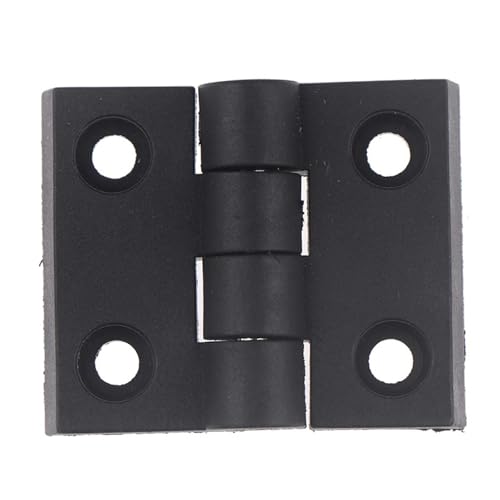 Doppelt abgedichtete Rillenkugellager 1 Pcs Kleine Scharniere Schwarz Mini Kunststoff Tür Lager Butt Schrank ABS Scharnier(60x50) von OSSIL