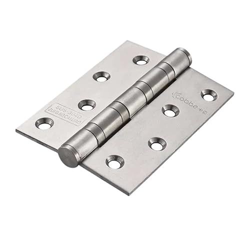 Doppelt abgedichtete Rillenkugellager Edelstahl Tür Scharniere Holztür Solide Stumm Lager Scharnier Türen Hardware Pinsel Stahl Gold Grün Bronze Elfenbein Weiß Option(HY10-1 1pc 4 Inch) von OSSIL