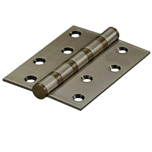 Doppelt abgedichtete Rillenkugellager Edelstahl Tür Scharniere Holztür Solide Stumm Lager Scharnier Türen Hardware Pinsel Stahl Gold Grün Bronze Elfenbein Weiß Option(HY10-2 1pc 4 Inch) von OSSIL