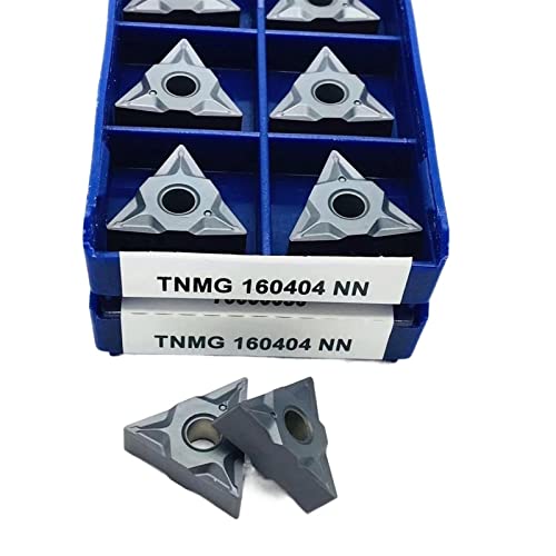 Wendemesser aus Hartmetall 10 STÜCKE TNMG160408 NN LT10 TNMG160404 NN LT0 Externe Drehwerkzeug Hartmetalleinsatz CNC-Drehmaschine Fräser(TNMG160404 NN LT10) von OSSIL