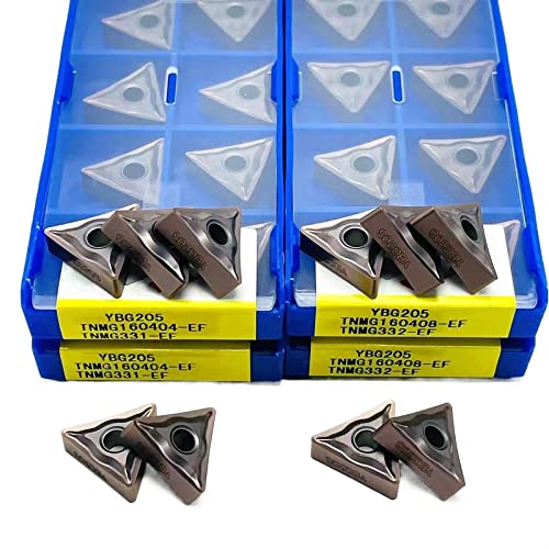 Wendemesser aus Hartmetall 10PCS TNMG160404-EF YBG205 TNMG160408-EF YBG205 Original Hartmetall Einsätze Hartmetall Einsätze CNC Werkzeuge(TNMG160404-EF YBG205) von OSSIL