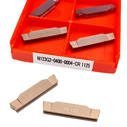 Wendemesser aus Hartmetall Alte verpackung N123G2 0300 0400 3mm 4mm TF4225 Grooving Carbide Inserts Drehmaschine Cutter Trennen Und Grooving Werkzeug(N123G2-0400 CR1125) von OSSIL