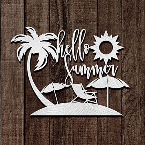 Happy Summer Stanzschablonen für Kartenherstellung DIY Scrapbooking Metall Zubehör Stanzformen für Papierbasteln Scrapbooking Zubehö von OTCRAFT