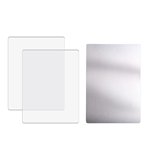 OTCRAFT 3-teiliges Standard-Schneidpads und Metallscheiben-Set für Stanzmaschinen; transparente Polycarbonat-Kunststoff-Schneidplatten, Schneidpads, Stanzplatten, 21,6 x 15,6 x 0,3 cm von OTCRAFT