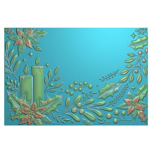 OTCRAFT 3D-Prägeschablone für Kartenherstellung, Blumen beleuchtete Kerzen, klare Kunststoff-Textur, verblasst Prägeschablone für Scrapbooking und andere Papierbastelalben, Briefmarken, DIY-Dekoration OTCRAFT 3D-Prägeschablone für Kartenherstellung, Blumen beleuchtete Kerzen, klare Kunststoff-Textur, verblasst Prägeschablone für Scrapbooking und andere Papierbastelalben, Briefmarken, DIY-Dekoration von OTCRAFT
