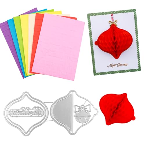 OTCRAFT 8-teiliges Set mit Waben-Papierblöcken und Laternen, Stanzformen-Set mit Magneten. Für DIY-3D-Bastel- und Pop-Up-Karten, 30 Schichten, 2 cm Klebelinie, Basteln, Kartenherstellung, Verzierungen OTCRAFT 8-teiliges Set mit Waben-Papierblöcken und Laternen, Stanzformen-Set mit Magneten. Für DIY-3D-Bastel- und Pop-Up-Karten, 30 Schichten, 2 cm Klebelinie, Basteln, Kartenherstellung, Verzierungen von OTCRAFT
