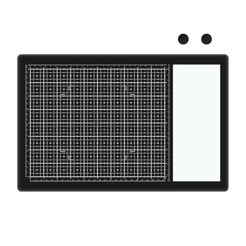 OTCRAFT Magnetische Glas-Bastelmatte; 40 x 26 cm, hitzebeständige Glas-Medien-Schneidematte mit Magneten, Rasterlinien und Messungen; zum Schneiden, Stempeln, Mischtechniken, Wärmeprägen und OTCRAFT Magnetische Glas-Bastelmatte; 40 x 26 cm, hitzebeständige Glas-Medien-Schneidematte mit Magneten, Rasterlinien und Messungen; zum Schneiden, Stempeln, Mischtechniken, Wärmeprägen und von OTCRAFT