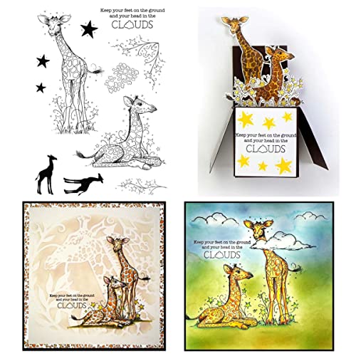 Weihnachten Hirsch Katze Stempel für Kartenherstellung DIY Scrapbooking Silikon Siegel Stempel für Scrapbooking Umschlag Halloween Weihnachtsdekorationen DIY Papier Bastelbedarf von OTCRAFT