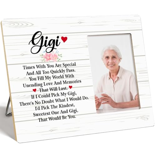 Bilderrahmen für Großmutter, Gigi Times with You Are Special and All Too Quickly Pass, Holz-Bilderrahmen für Tischwand, Gigi-Geschenke für Oma, Oma Geschenke zum Geburtstag oder Weihnachten von OTINGQD