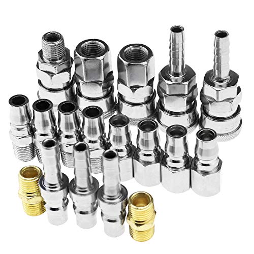 OTOTEC Luftschlauch, BSP-Luftkompressor-Armaturen-Set, pneumatischer Schnellverbinder, Kupplung und Stecker von OTOTEC