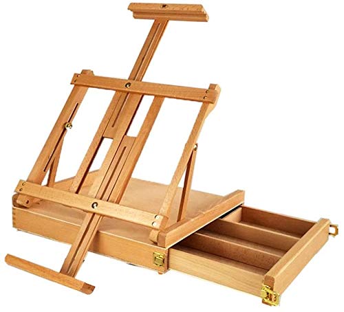 Sketchbox Staffelei Holz Malerei Ständer Halten Höhe Einstellbar Desktop Staffelei Tragbare Draw Box Beruf Rack Tischplatte Staffelei von OTUEGFGFD