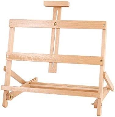 Staffelei, Student Art Desktop Lifting Holz Ölgemälde Werbung Poster Display Rack Holz Farbe 42x35x26 von OTUEGFGFD