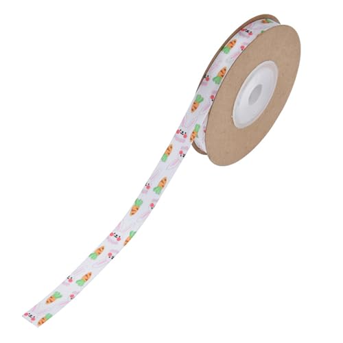 OUBEIDUO Buntes Stoffband zum Verpacken, schönes gemustertes Band, dekoratives Band zum Basteln und Scrapbooking von OUBEIDUO