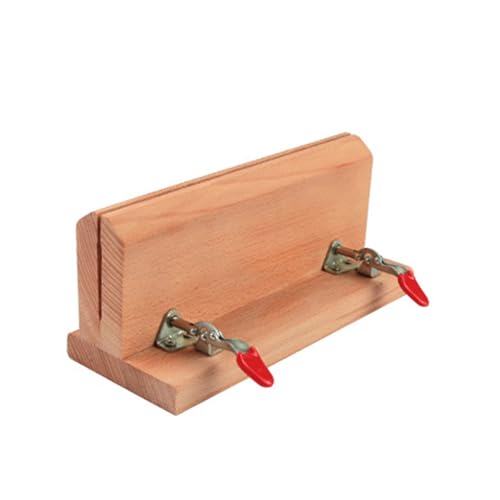 OUBEIDUO Leder-Nähwerkzeuge, Halteklammer, Holz, Nähen, verstellbare handgefertigte Clips, Nähen, feste Klemme, praktisches Werkzeug von OUBEIDUO