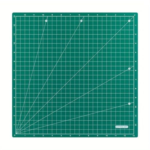 OUBEIDUO Metall-Stanzformen, Mehrzweck-Schneidematte, doppelseitig, zum Basteln, Schneidematte, Gittermuster, rotierende Schneidebrettmatte zum Nähen, Quilten von OUBEIDUO