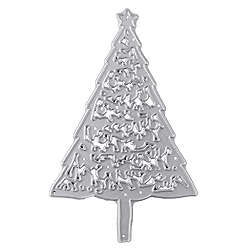 OUBEIDUO Metall-Stanzformen, Weihnachtsbaum, Metall-Stanzschablone, Scrapbooking, Album, Papiervorlage von OUBEIDUO