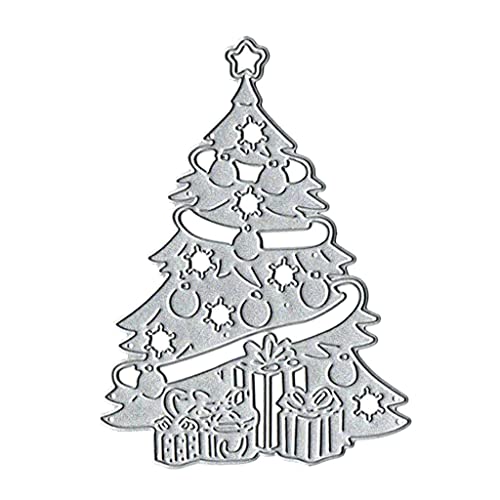 OUBEIDUO Metall-Stanzformen, Weihnachtsbaum-Box, Metall-Stanzformen, Schablone, Scrapbooking, Album, Papier von OUBEIDUO