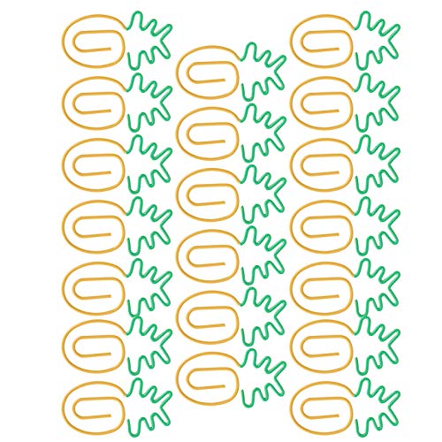 20 Stück Büroklammern, Lesezeichen, Planer-Clip, Fruchtförmige Anstecknadel, Zweifarbig, Bürobedarf, Schulgeschenke von OUCRIY