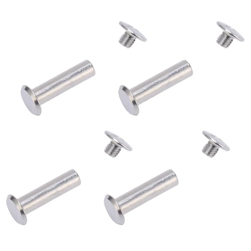50 Paar Edelstahl Flacher Runder Kopfnietfesterns Set 6 X 22 X 11 Mm für Lederhandwerk, Kleidung mit Dekorativen Nieten Schraube 50 Paar Edelstahl Flacher Runder Kopfnietfesterns Set 6 X 22 X 11 Mm für Lederhandwerk, Kleidung mit Dekorativen Nieten Schraube von OUCRIY