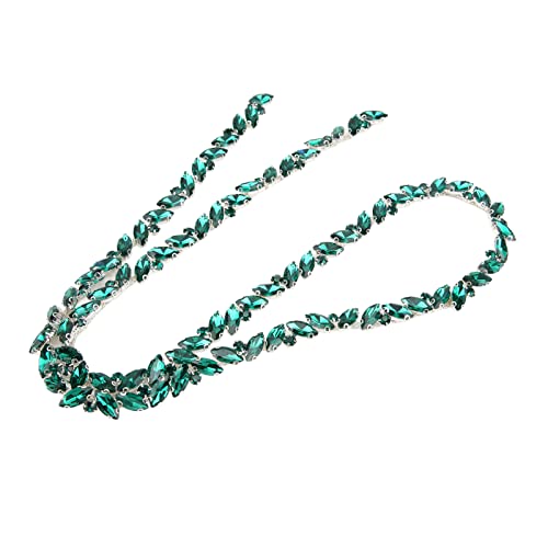 Glaskrallenkette, Hohe Härte, Farbe, Einreihige Strassstreifen für Kleidung, Schuhe, Schmuck, Accessoires (#2) von OUCRIY