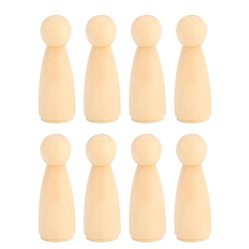 OUCRIY 10 Stück 75 Mm Weibliche DIY Malerei Puppen aus Holz Kinder Malerei Figur Spielzeug Handwerk von OUCRIY