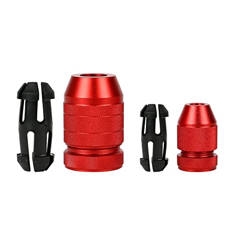 Bohrstopper für Bohrer,Variabel Ø 2-11mm,BohrStopp aus Alu,Tiefenanschlag Set für Holzbohrer und Holzspiralbohrer Ø 3-5,5 mm und Ø 6-11 mm,Bohrer Stoppkragen Set aus Gute Qualität Beschichtetem von OUGPIU