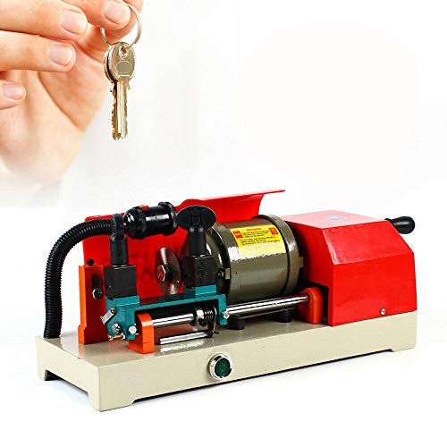 OUKANING Schlüsselkopiermaschine Horizontale Schlüssel Schneidemaschine Schlüsselmaschine Schlüsselfräse Handkurbel Haustürschlüssel Drill Key Cutter Bohrmuldenmaschine Bohrmuldenmaschine von OUKANING