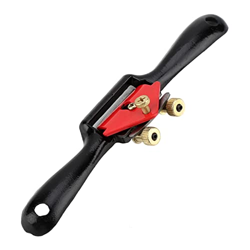 Schweifhobel, 25,4 cm, Verstellbarer Spokeshave mit Flacher Basis Einstellbar Anpassung Holzbearbeitung Schneide perfekt zum Hobeln Trimmen von Holzbearbeitungswerkzeugen von OUKENS