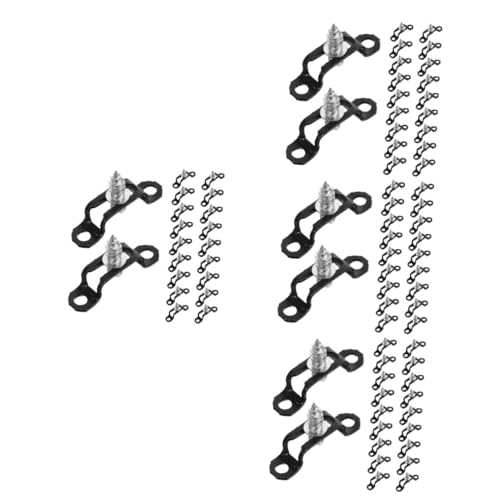 4 Sätze Anschlüsse Aus Edelstahl Frühling Stopper Praktische Verschraubung Unsichtbare Verbindungsteile Du Klemmst Rohrschellen Aus Edelstahl Rostfreier Stahl Black 20 Stück * 4 OUNONA von OUNONA