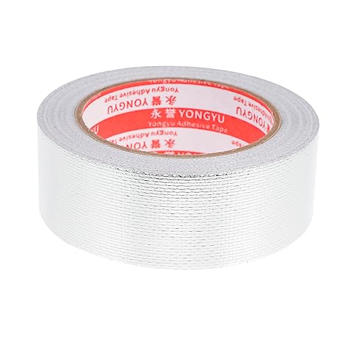 OUNONA 1 Rolle Klebeband sealing tape dichtbänder Heat-resistant tape Folienband reparieren gummiertes Papierband Isolierdichtband selbstklebendes Glasfaserband Glasfasergewebe Silver von OUNONA