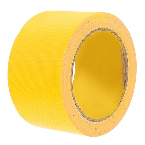 OUNONA 1 Rolle Wasserdichtes Gewebeband Bodenband Wasserdichtes Teppichband Klebeband Reparieren Buntes Klebeband Kanaldichtung Professionelles Paketklebeband Farbiges Band Papier Yellow von OUNONA