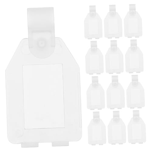 OUNONA 1 Satz Preisschild Cool Etiketten Aufkleber Tag-display-ständer Schlüsselanhänger Inhaber Halter Punkt Körbe Etiketten Klebeetiketten Steht Zeichen Einzelhandel Transparent Pp 20st von OUNONA