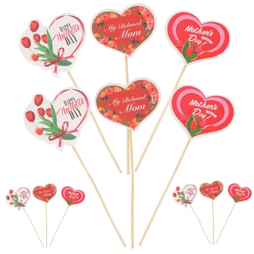 OUNONA 1 Satz Tortendekoration Einsatz Herz Mottoparty Tortendeko Topper Tortenaufsätze Muttertag Picks Graf Gold Braut Muttertag Tortenaufsatz Mama Tortenaufsatz Tag Topper 48 Stück OUNONA 1 Satz Tortendekoration Einsatz Herz Mottoparty Tortendeko Topper Tortenaufsätze Muttertag Picks Graf Gold Braut Muttertag Tortenaufsatz Mama Tortenaufsatz Tag Topper 48 Stück von OUNONA