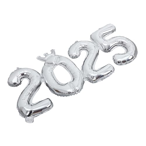 OUNONA 1 Set 2025 Aluminiumfolienballon Für Ballons Gelbe Foliendekorationen Jahresfest Party Große Zahl Erstes Für Rosa 2025 Ballon Ballons Dekoration Silber OUNONA 1 Set 2025 Aluminiumfolienballon Für Ballons Gelbe Foliendekorationen Jahresfest Party Große Zahl Erstes Für Rosa 2025 Ballon Ballons Dekoration Silber von OUNONA