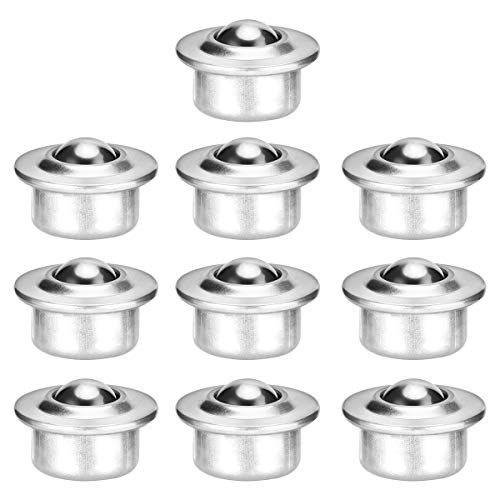 OUNONA 10 Pcs Kugelrolle Kugellager Kugel Transfer Kugellager Transfer Bearing Klein Nylon Kugelrollenlager Flach Ball Roller Kugelrollen Möbelrollen Rund Rollen Montiert Lager von OUNONA