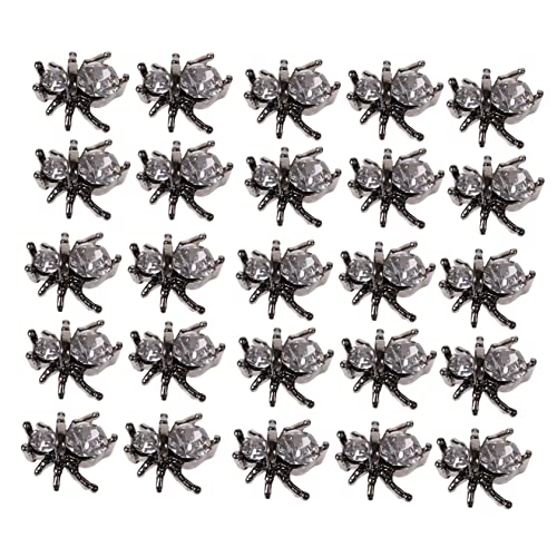 OUNONA 100 Stück Spider Nail Art Charms Metallische Halloween Nagel Dekorationen DIY Maniküre Zubehör für Kreative und Einzigartige Nagelverzierungen OUNONA 100 Stück Spider Nail Art Charms Metallische Halloween Nagel Dekorationen DIY Maniküre Zubehör für Kreative und Einzigartige Nagelverzierungen von OUNONA