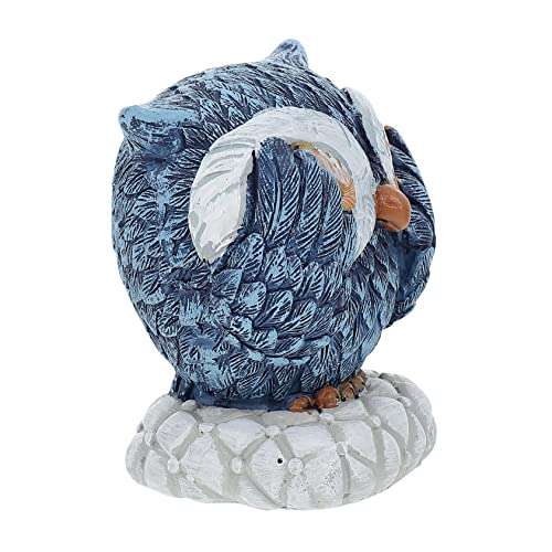 OUNONA 1stk Eule Schmuckstücke Auto Model Eulenfigur Aus Harz Eule Kuchen Cupcake Topper Eule Miniaturfiguren Mini-eulenstatue Auto-dekor Mikro Sehe Nicht Kunstharz Tier von OUNONA