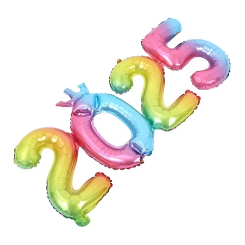 OUNONA 2025 Ballon aus Aluminiumfolie Frohes Neues Jahr Dekorationen Neujahrsdekorationen Frohes Neues Jahr Ballons silvesterparty dekoration Frohes neues Partyzubehör OUNONA 2025 Ballon aus Aluminiumfolie Frohes Neues Jahr Dekorationen Neujahrsdekorationen Frohes Neues Jahr Ballons silvesterparty dekoration Frohes neues Partyzubehör von OUNONA