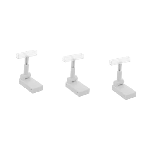 OUNONA 3st Magnetischer Schildersockel Tischbildständer Tischmenühalter Clips Für Namenskarten Warenzeichenhalter Zahlenkarten-clips Magnetischer Etikettenhalter Fotohalterständer Plastik von OUNONA