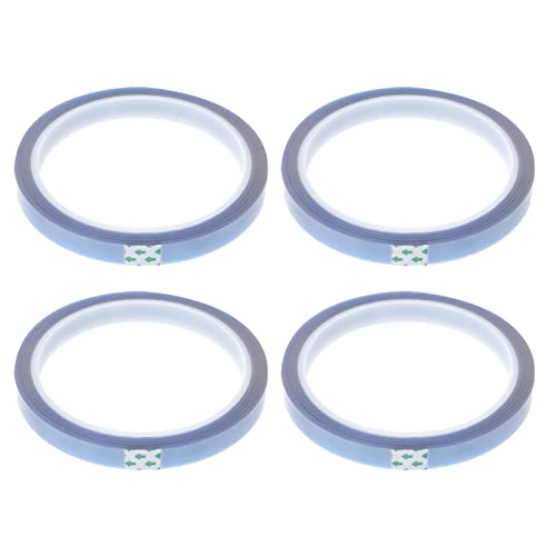 OUNONA 4 Rollen Hochtemperaturbeständiges Klebeband Trans-tape Band Drücken Isolierband Schwarz Elektrisches Band Leitung Draht Barriere Übertragungsband Blue Subsensitiver Silikonkleber von OUNONA