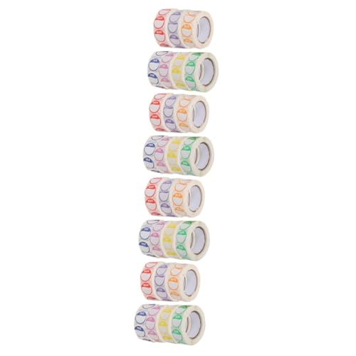 OUNONA 4 Sätze Woche-label-aufkleber Woche Etiketten Klebrige Etiketten Verpackungsaufkleber Schild Spender Selbstklebende Wochenaufkleber Tagesetiketten Beschichtetes Papier 7 Rollen * 4 von OUNONA